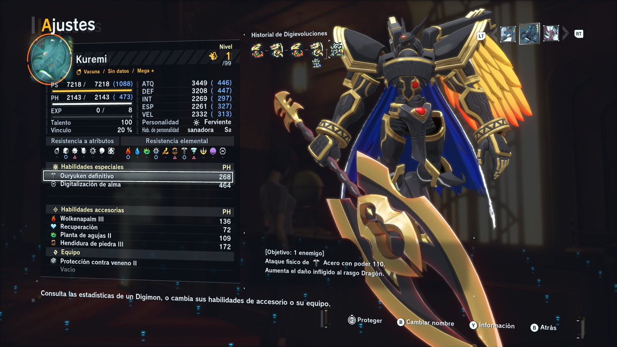 SVariocolor's tweet image. Ahora k tengo a Alphamom Ouryuken, mejor lo alejo del Café. ☕🫠 #DigimonStoryTimeStranger