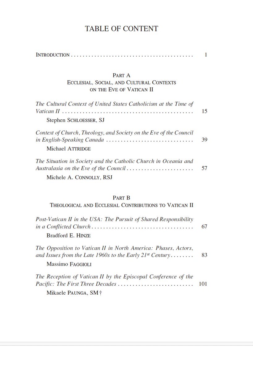 MassimoFaggioli's tweet image. this continental volume &quot;Vatican II in North America, Australia and Oceania&quot; is the completion of one phase of an international  project in 12 volumes that started a few years ago. For OPEN ACCESS, please see the link in the first comment