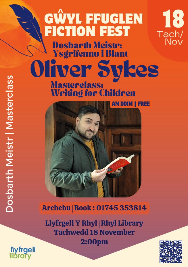 Join acclaimed children's author and poet, Oliver Sykes, as he shares his top tips and tricks on how to find your writing voice, how to put yourself at the heart of your writing and how to write a stand out story for children, as well as discussing pathways into publishing.