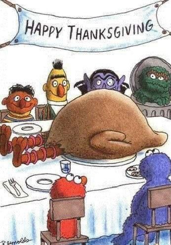 A very special Sesame Street Thanksgiving episode…