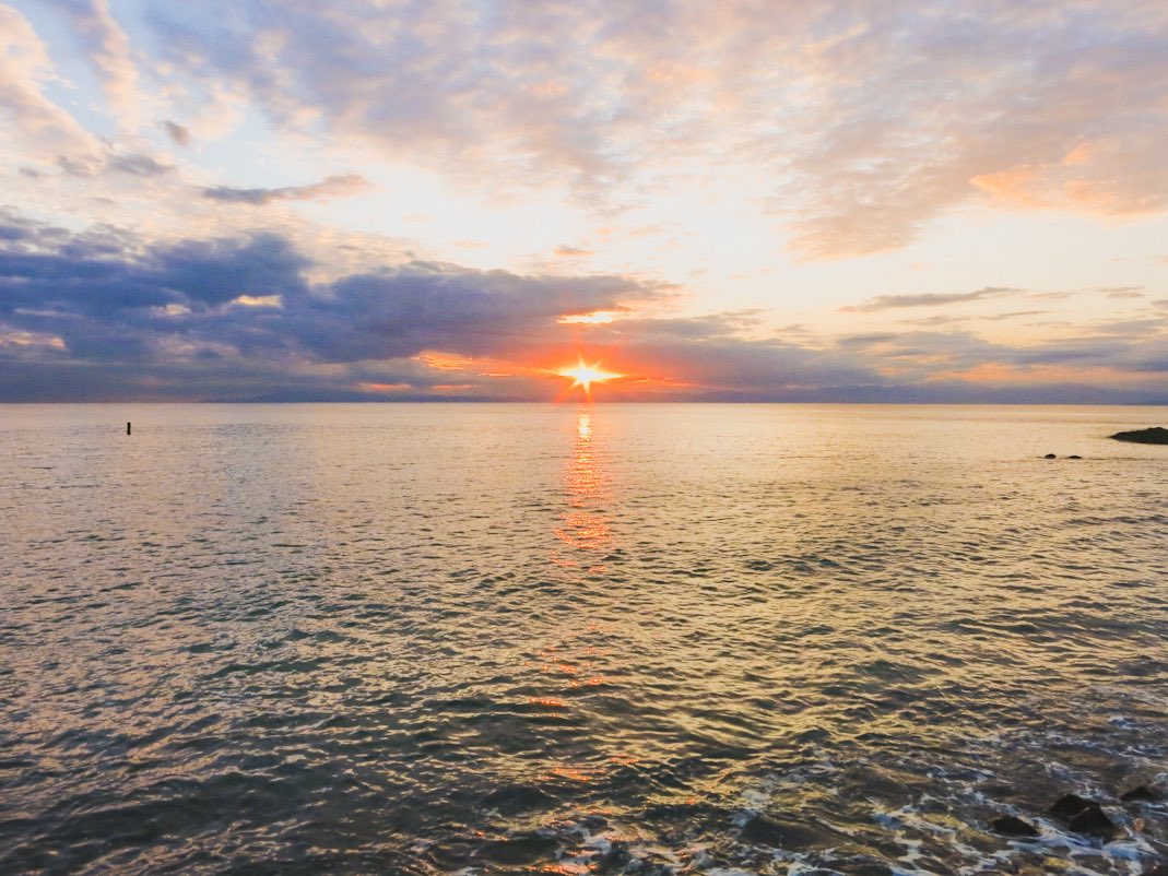 夕日もみました！

#ドライブ #パペットスンスン