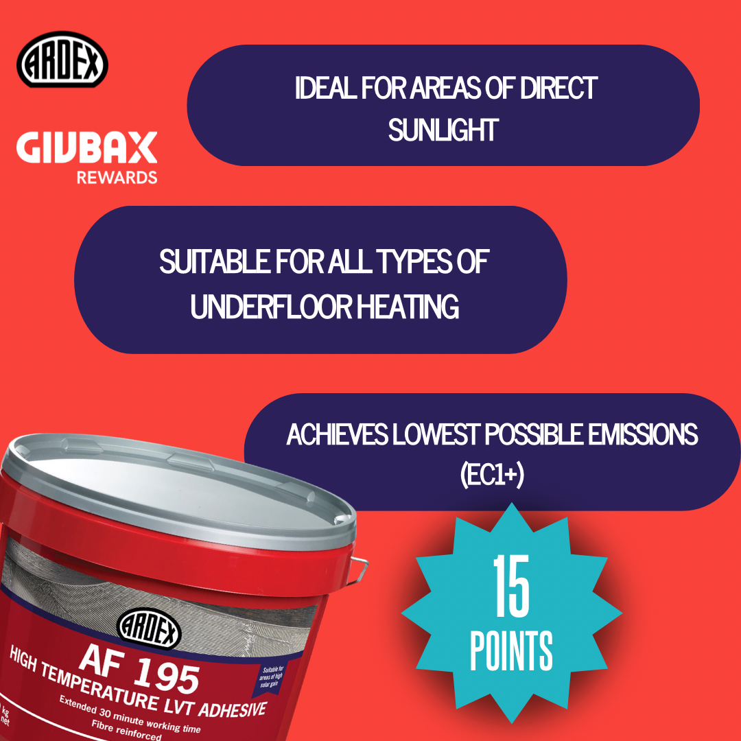 Get to know ARDEX AF 195 😎

The high-temperature adhesive that doesn’t crack under pressure 🔥☀️ 

✅ Easy to trowel, strong bond, reliable hold 👌

Find out more 👉 ow.ly/WcbP50XrEIL

#AF195 #Flooring #HighTemp #Adhesive #SubfloorPrep