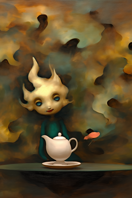 "Tea Time" from my Folk, Naive &amp; Primitive art themed series. #art #artwork #digitalart #generativeart #transformativeart #folkart #naiveart #primitiveart
Check out this digital art on mark-slauter.pixels.com! mark-slauter.pixels.com/featured/tea-t…