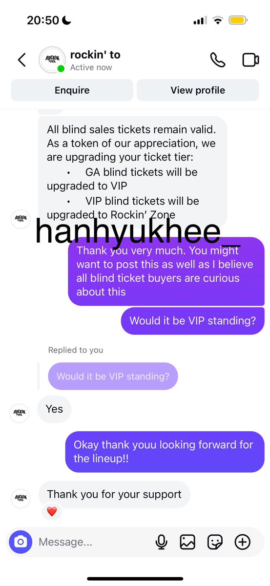 hanhyukhee_'s tweet photo. I dm’ed the organisers asking on what is the benefit to blind tix buyers.

Posting this here just in case they change again. (They haven’t publish this info yet) https://t.co/LZIutv0lXB