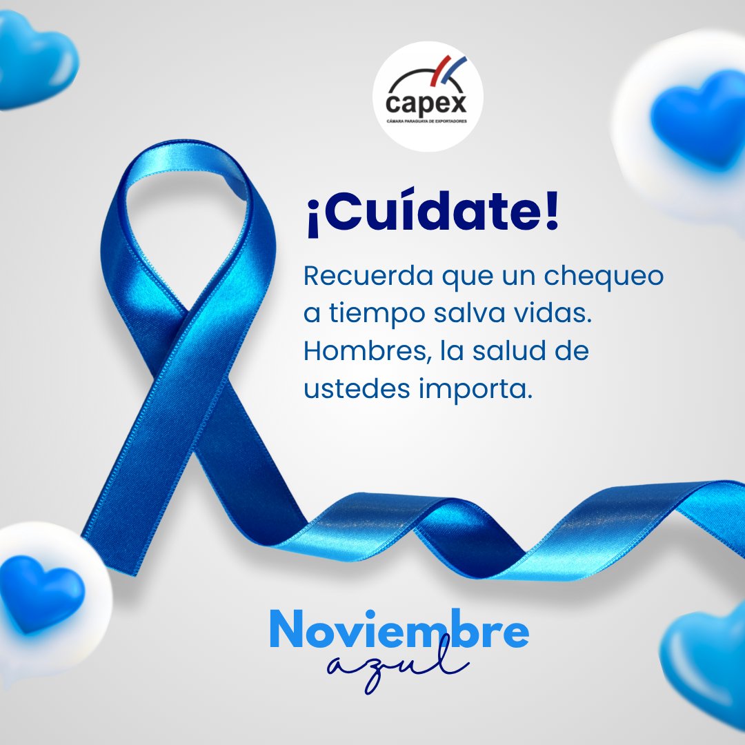 Capexpy's tweet image. Hoy conmemoramos el Día de la Lucha contra el Cáncer de Próstata, una fecha para recordar la importancia de la detección temprana.

#NoviembreAzul #CAPEX