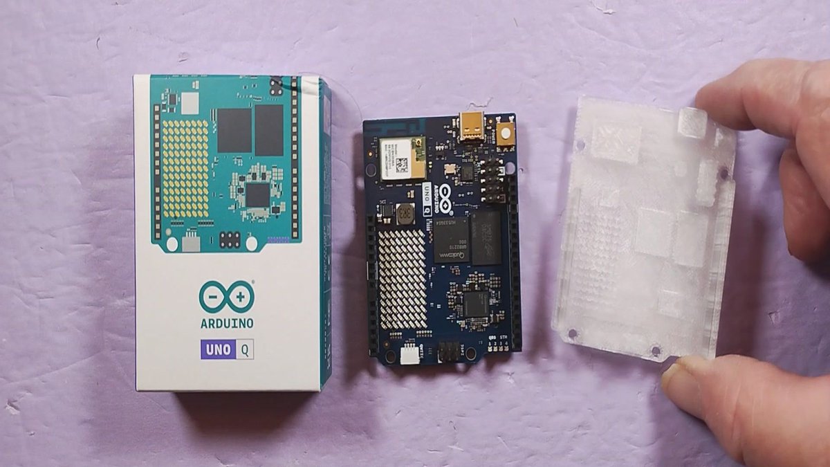ShotokuTech's tweet image. I stumbled across a hidden gem in the official Arduino UNO Q User Manual: a direct link to the UNO Q STEP file!  In this Short, I download the STEP file, slice it in Bambu Studio, and 3D print on my Bambu A1 Mini. youtube.com/shorts/8MHVNSg…
#Arduino #UNOQ #ArduinoUNOQ @Arduino…