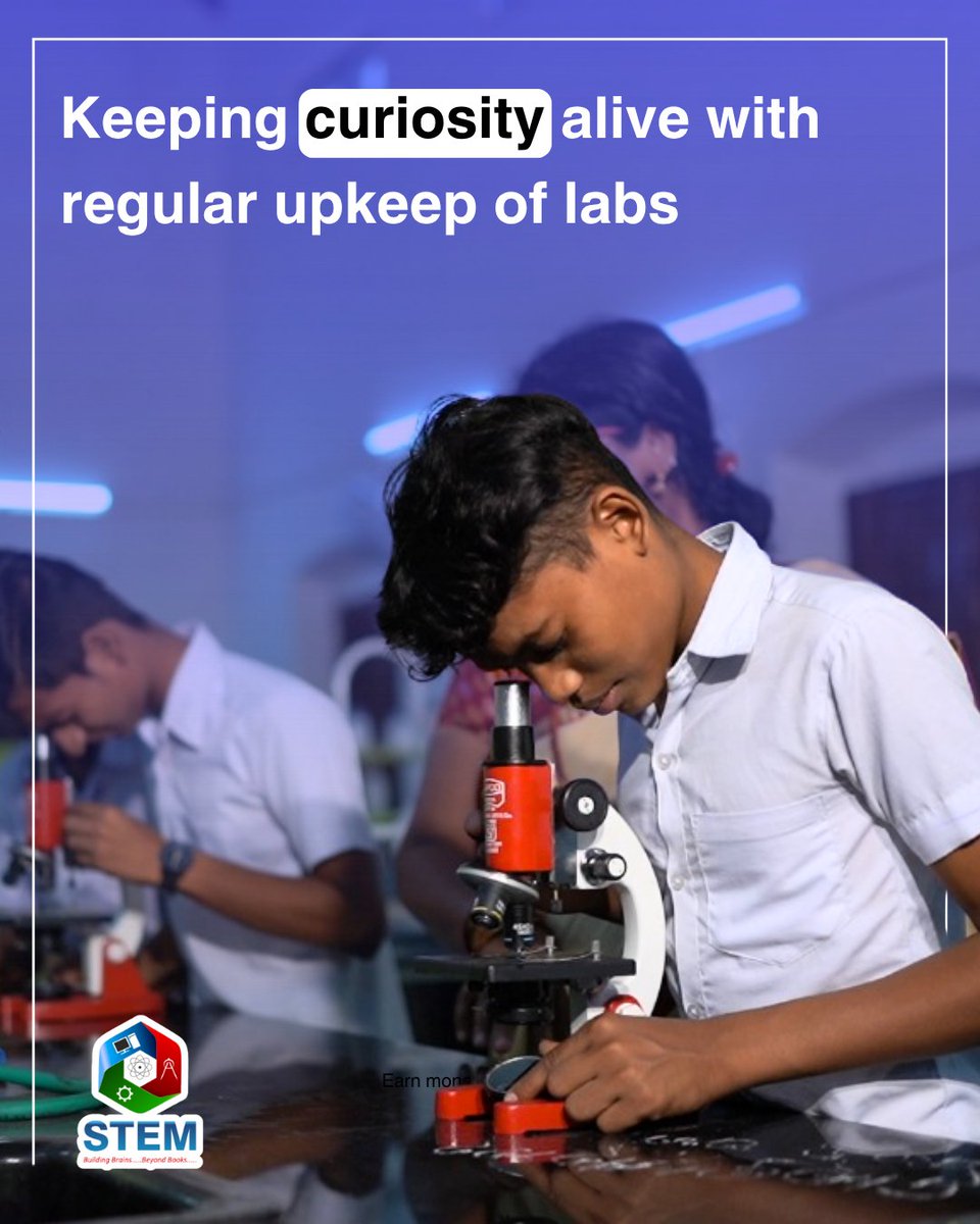 STEMLearning_IN's tweet image. A maintained lab keeps curiosity alive.
Every repair, check, and refresh helps students dive deeper into science.
Good upkeep builds great learning!
 #STEMLearning #ScienceLab #CuriosityDriven #STEMEducation #FutureMinds