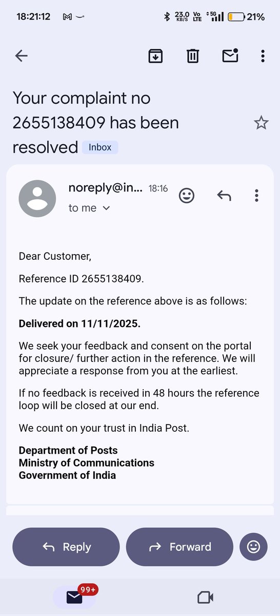 SachinShahi123's tweet image. @PostOfficeIndia  @
How did it got resolved without any verification from me??
#IndiaPostFail

#IndiaPostIssues

#IndiaPostService

#PostOfficeProblems