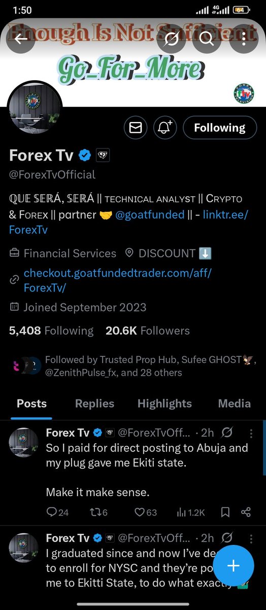 GiftSpence43810's tweet photo. @RealTraderSeun @goat_funded @EdwardXLreal @Covenanttrader1 @ForexTvOfficial @_TRAXXIO_ All tasks completed 
Hope I can be selected 🙏
@christineearhar 
@MisauFx 
@Emmanuelcyril25 https://t.co/HSbmwS27CT