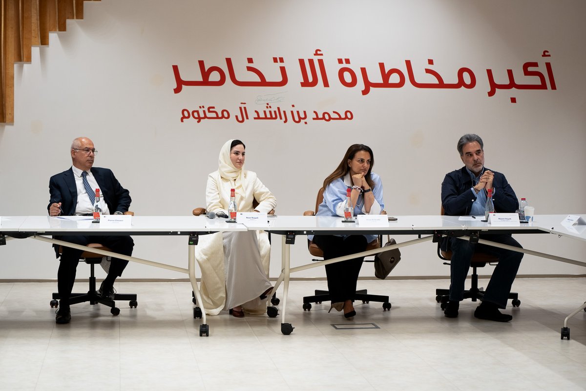 ArabNewsBiz's tweet image. #MediaMatters: Media and AI leaders gathered for an Arab News-powered roundtable on the sidelines of the @DubaiFuture Forum, examining how technology is reshaping the future of news, trust, and communication. Read more: arab.news/4nhz8