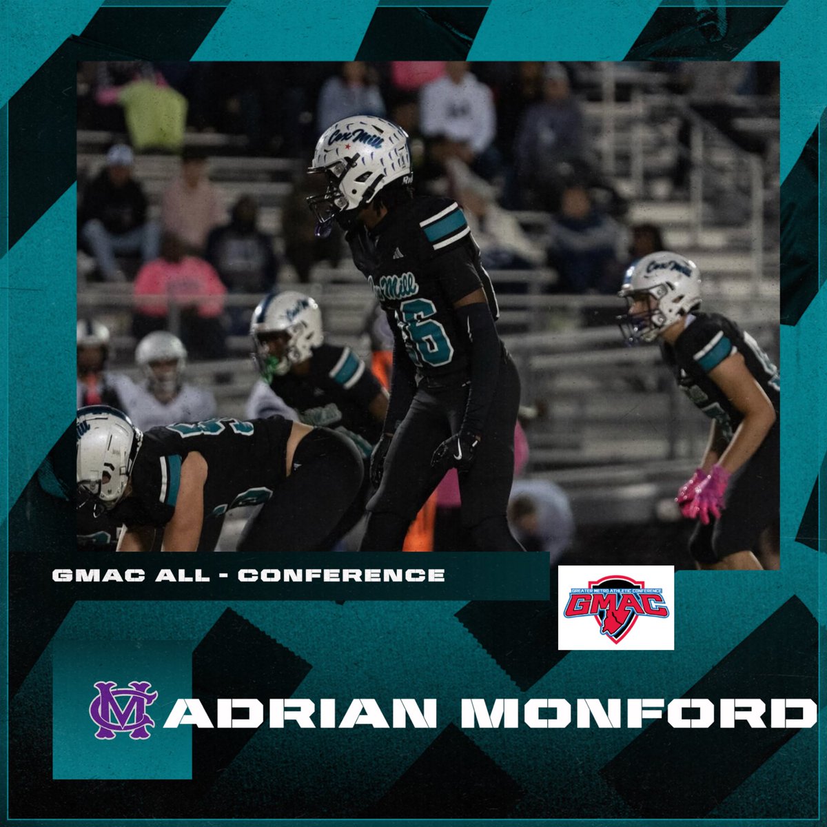 We want congratulate <a href="/adrian_monford/">Adrian Monford</a> for making all conference this year, what a year he had and the impact he had this year. True definition of trusting the process. #Pursuit