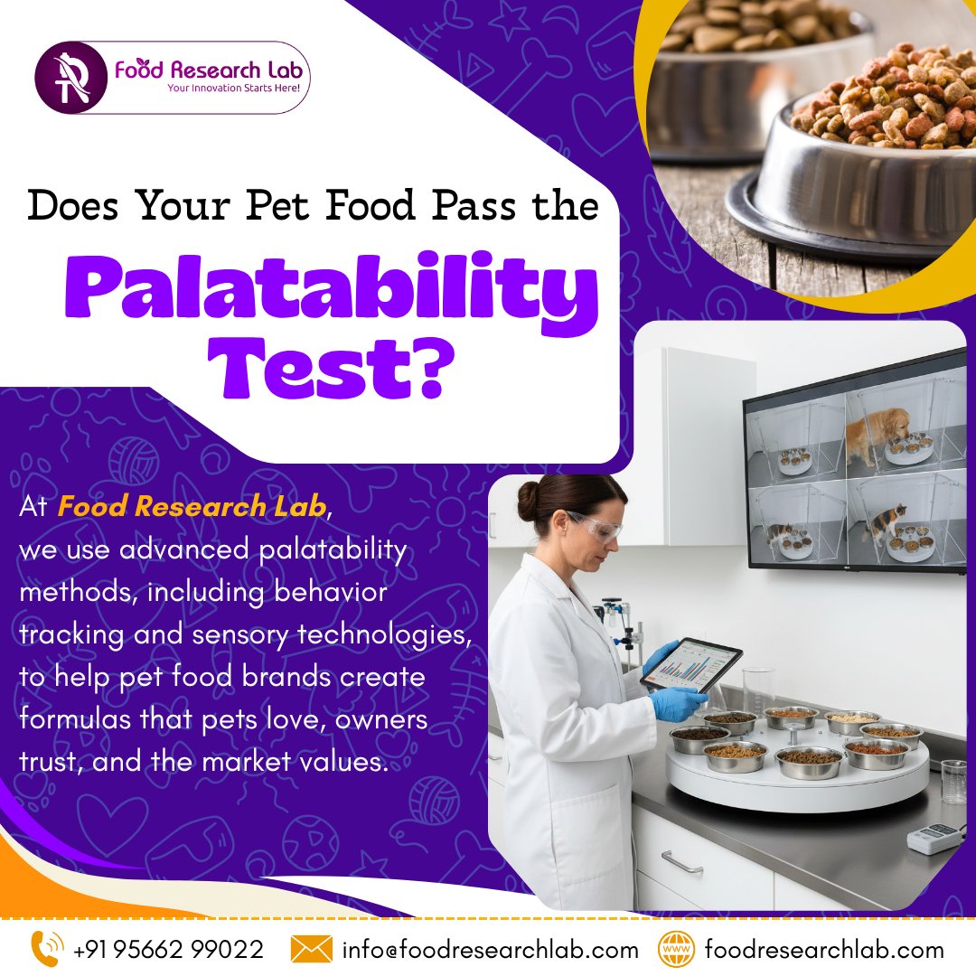 FoodResearchLa1's tweet image. Unlock what makes pet food truly irresistible. From behaviour science to sensory analytics, we help brands create nutrition pets love.

Learn more: foodresearchlab.com/recent-technol…

#PetFood #ResearchandDevelopment