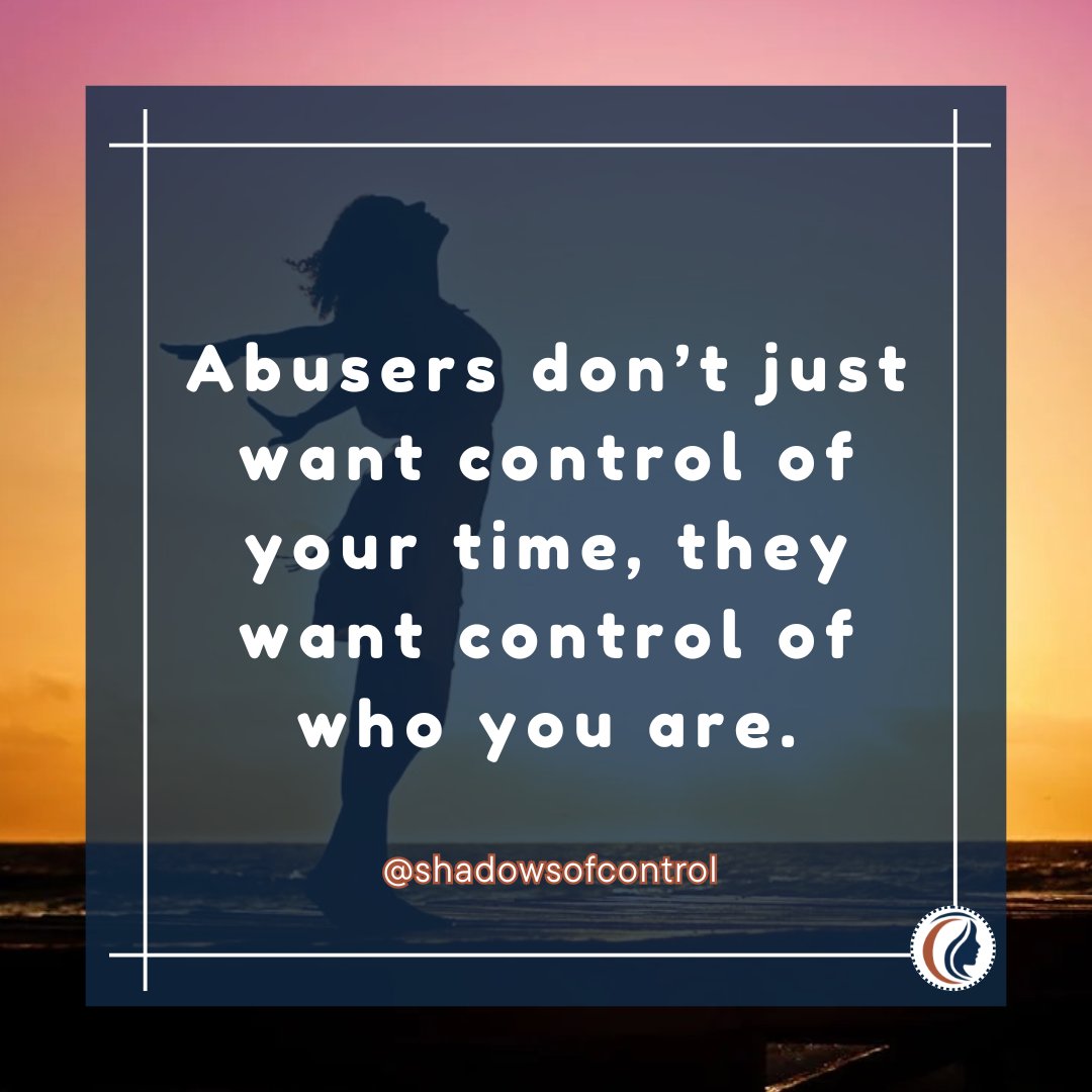 shadows_control's tweet image. Abusers will erode your identity until you don’t recognise yourself anymore.
#CoerciveControl