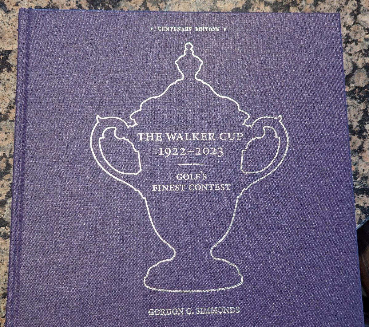 belfast59's tweet photo. @TheGolfDivoTee 
@CambridgeGrey 
@FlatCapGolfer 
@SHistorians 
@ShaneODonoghue
Received this beautifully bound book over the weekend. Amazing history of The Walker Cup, with great anecdotes and fabulous characters who were lifetime amateurs!! 
#WalkerCup #Centenary https://t.co/IYkgwRDr2Y