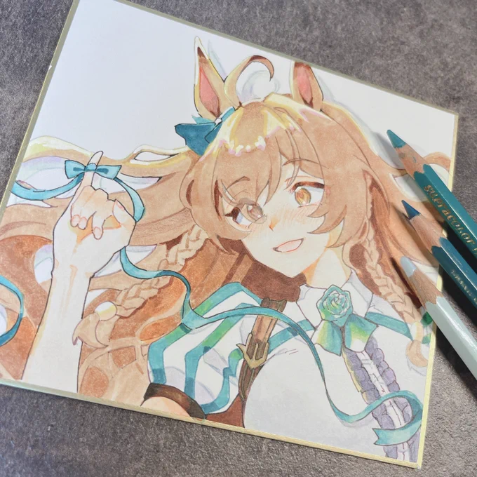 コミケに持って行く色紙 ブライトちゃんさま
