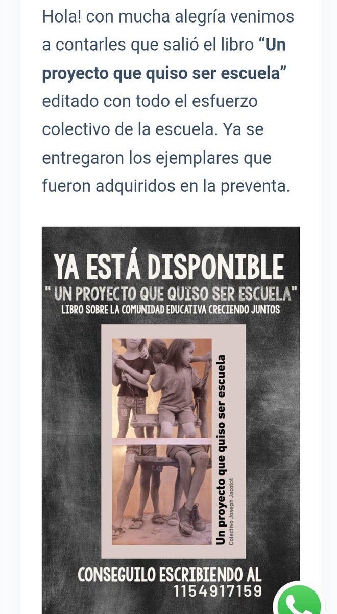 Feceaba2's tweet image. Ya salió el libro de Comunidad Creciendo Juntos!!