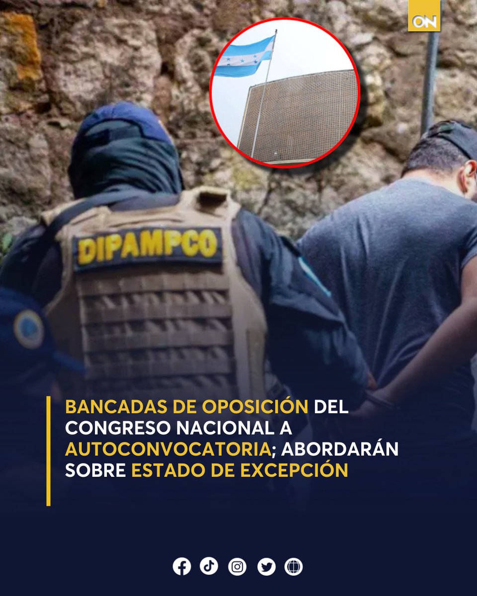 11_Noticias's tweet image. 🗣️La nueva ampliación del estado de excepción en Honduras abarca fecha de elecciones generales, lo que ha provocado reacciones de varios sectores. 👉 oncenoticias.hn/nacionales/ban…

#CongresoNacional #Oposición #EstadoExcepción