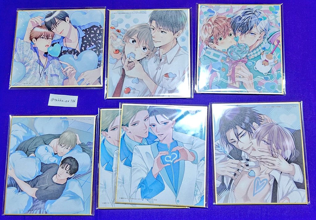 交換・譲渡】 drap 25周年記念展 ミニ色紙 (⚠敬称略) ❀譲 嶋二、あさ