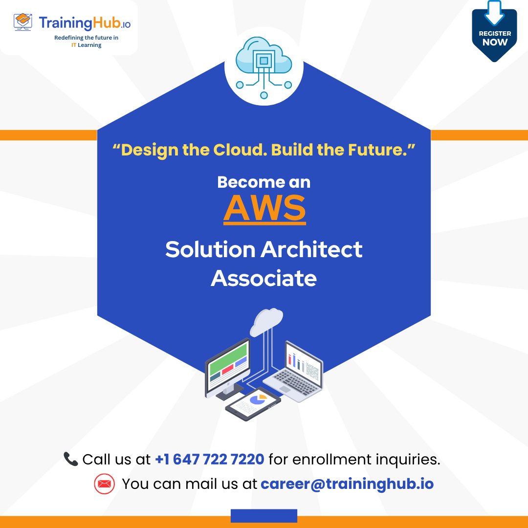 TrainingHubCAN's tweet image. Design the Cloud. Build the Future.

Become an AWS Solution Architect with TrainingHub and master the skills to design, secure, and scale powerful cloud solutions.

#AWS #AWSSolutionArchitect #Certification #CloudComputing #CloudArchitecture #LearnAWS #AWSCloud #TrainingHub