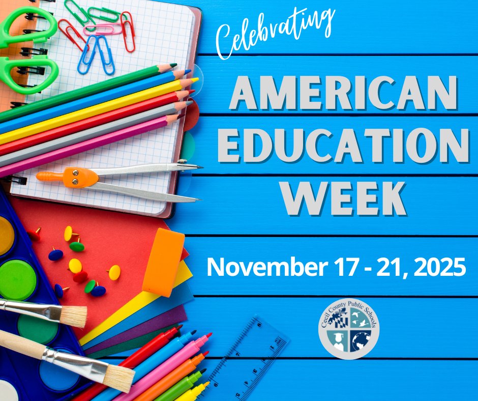 CCPSMD's tweet image. It&apos;s American Education Week (Nov 17-21)! We&apos;re celebrating the entire team that makes our schools incredible. Thank you to our amazing teachers, staff, support team, families, and community partners! Every role matters in setting our students up for success.