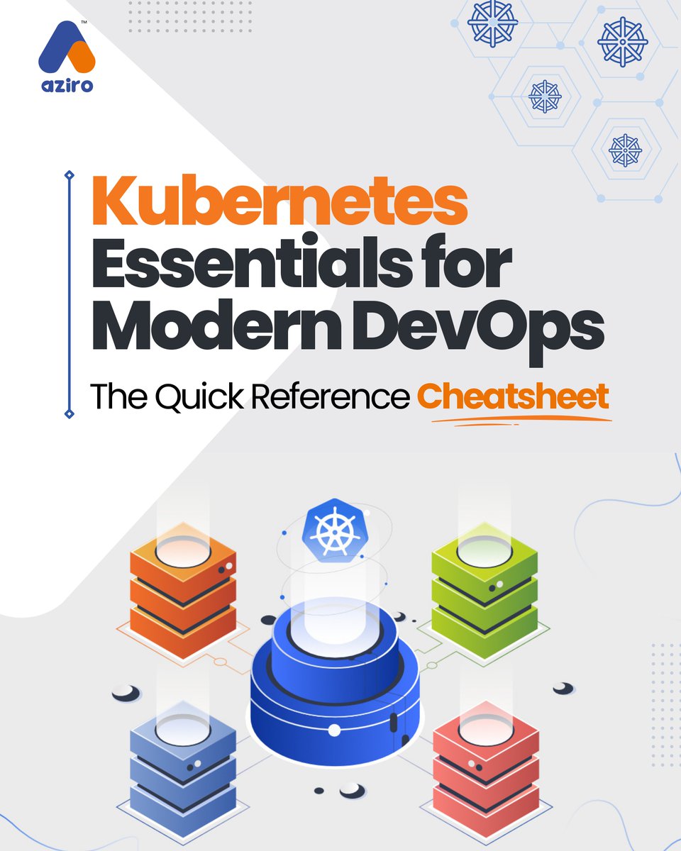 AziroTech's tweet image. Master Kubernetes Like a Pro!

Whether you’re deploying apps, debugging pods, or scaling microservices — consider this your quick reference to smoother orchestration and efficient delivery.

#Kubernetes #DevOps #K8s #CheatSheet #AziroTech #Automation #TheFilteredEngineer