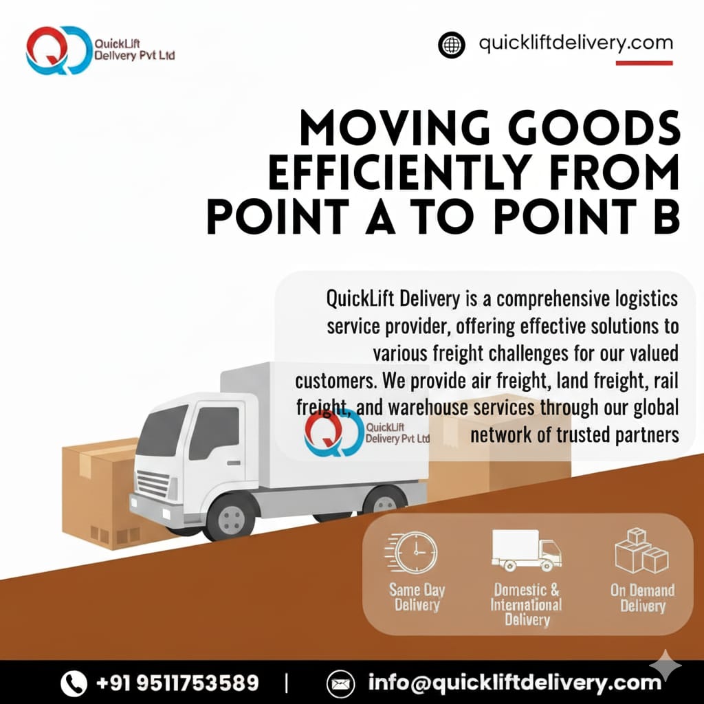 QuickliftD's tweet image. QuickLift — delivering every shipment with precision, reliability, and the speed your business deserves. 🚚⚡

#QuickLiftIndia #ReliableLogistics #FastAndSecure #CargoExperts #NationwideShipping #SmartTransport #OnTimeEveryTime #BusinessLogistics #SeamlessDelivery #TrustedFreight