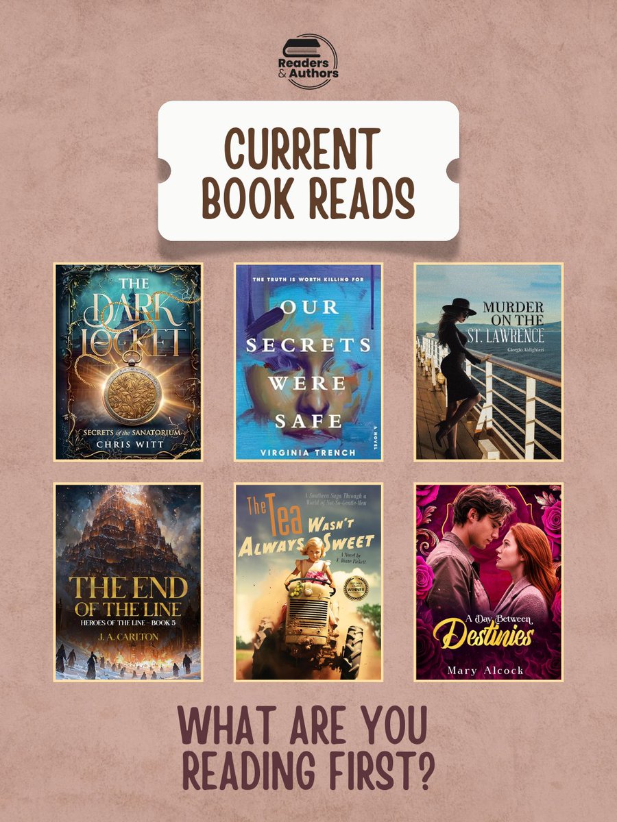 ReadersAuthors's tweet image. 📚 CURRENT BOOK READS: VIBE CHECK! 📚

If you had to pick one to start RIGHT NOW, which one would it be? Let us know which one is calling your name! 
#CurrentReads #BookStack #TBR #ToReadList #WhatAreYouReading #BookRecommendations #Thriller #FantasyBooks #RomanceReaders
