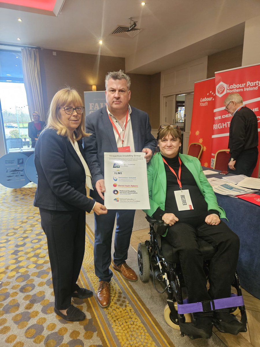 Thanks to the many <a href="/labour/">The Labour Party Ireland</a> Party reps &amp; delegates who visited us at the Oireachtas Disability Group stand at the Labour Party Conference this weekend to discuss the policies and actions needed to tackle the issues facing disabled people after #Budget2026