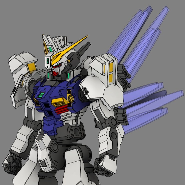 #ガンダムエイト 
#ガンダムジリウス 

1/100追加装甲ラフ

肩はバルバトスがいる
