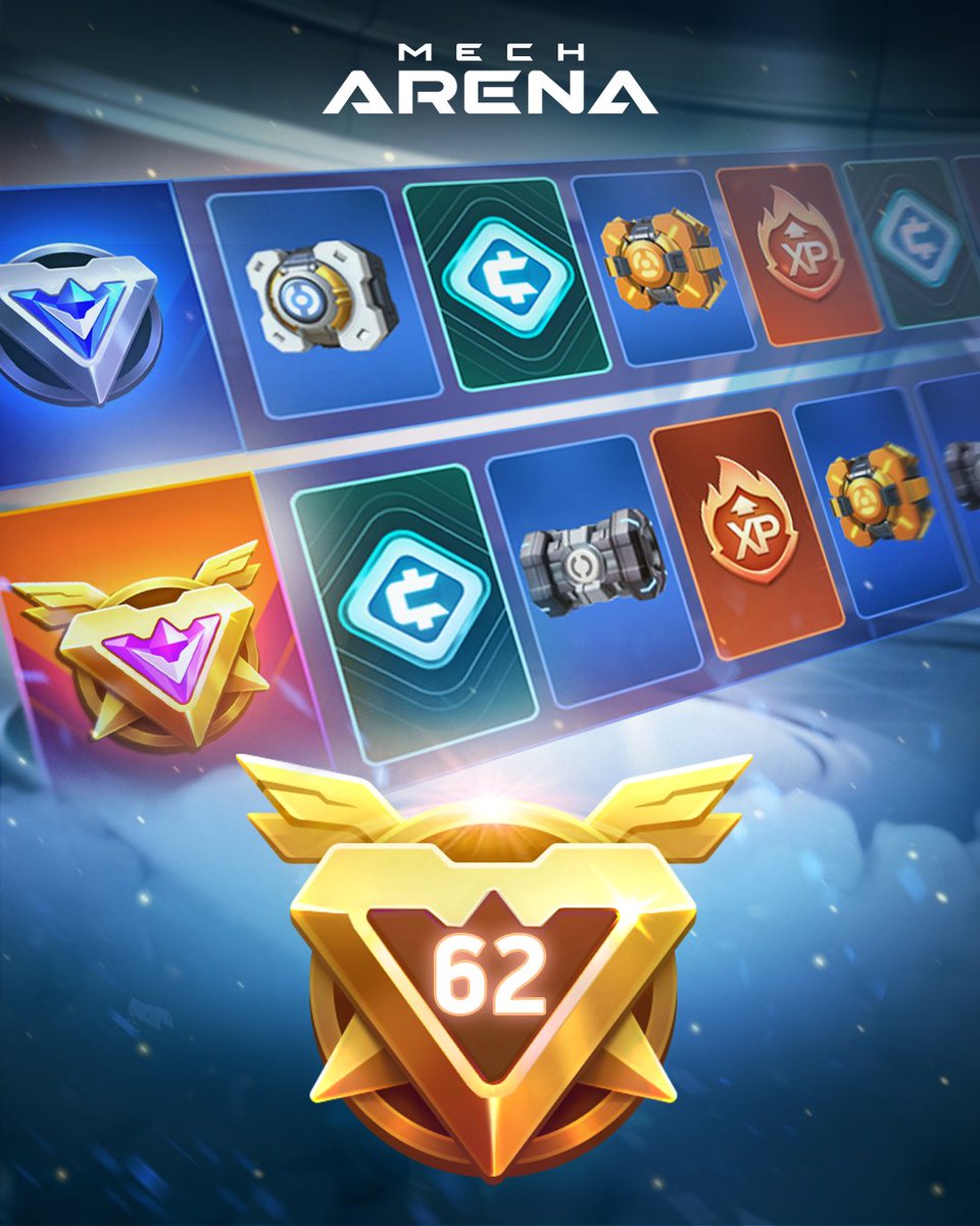 MechArenaMobile's tweet photo. ๐คฉ Are you ready for Season 62 of the #MechArena Battle Pass? We hope so because thereโs no time to dawdle - get stuck in and earn some extra rewards!
#MechArenaBattlePass https://t.co/G7xMW59St5
