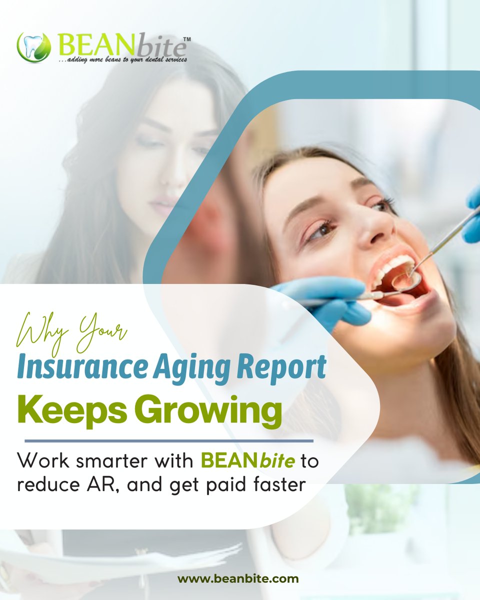BEANbite's tweet image. 📊Why is your Insurance Aging Report growing? Unpaid claims pile up due to old claims, no tracking, delayed EOBs &amp;amp; lack of accountability.💡Work smarter with BEANbite to reduce AR &amp;amp; get paid faster! 📲(424) 262-9055🌐beanbite.com
#dentalbilling #reducear #beanbite