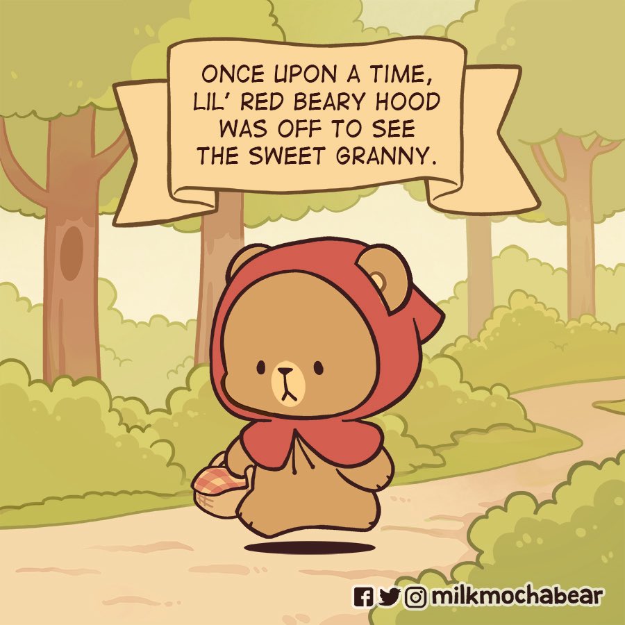milkmochabear's tweet image. Little Red Beary Hood ❤️ (1/2)