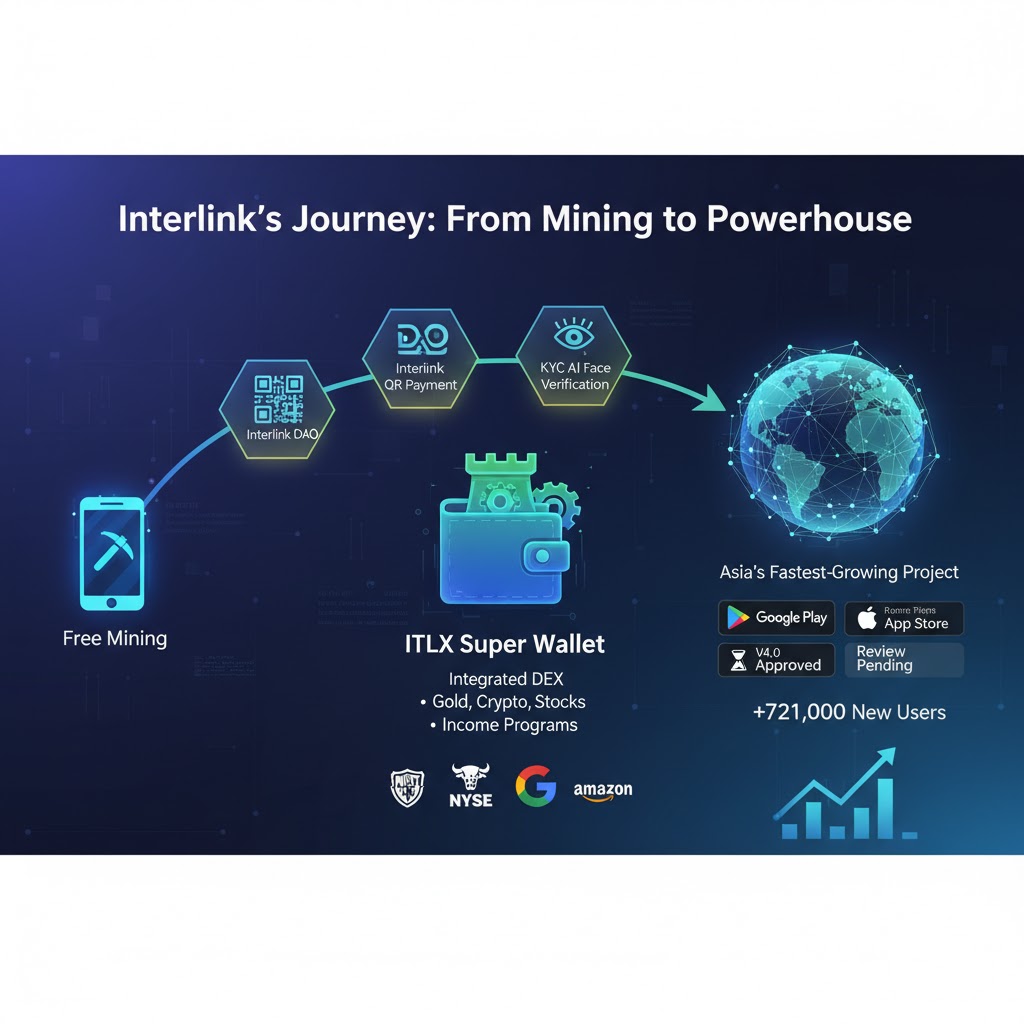 InterlinklabsEt's tweet image. 🚀 From Free Mining to a Financial Powerhouse: Interlink’s Journey!

What started as a simple free mining app on your phone has skyrocketed into Asia’s fastest-growing project in just 8 months! 🌏💥

During this short time, Interlink has introduced game-changing products:…