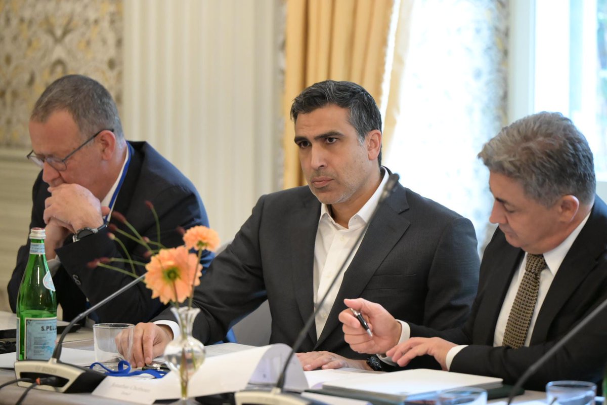 Today, <a href="/Elnet_Italia/">ELNET Italia</a> , together with <a href="/elnet_il/">ELNET-ISRAEL אלנט-ישראל</a> and in partnership with <a href="/ACMideast/">Atlantic Council Middle East Programs</a> launched the forum on the #India-#MiddleEast–#Europe Economic Corridor (IMEC).  A key step in shaping a new global landscape, built on shared interests and opportunity.
<a href="/Maumol/">Maurizio Molinari</a>  #ELNET