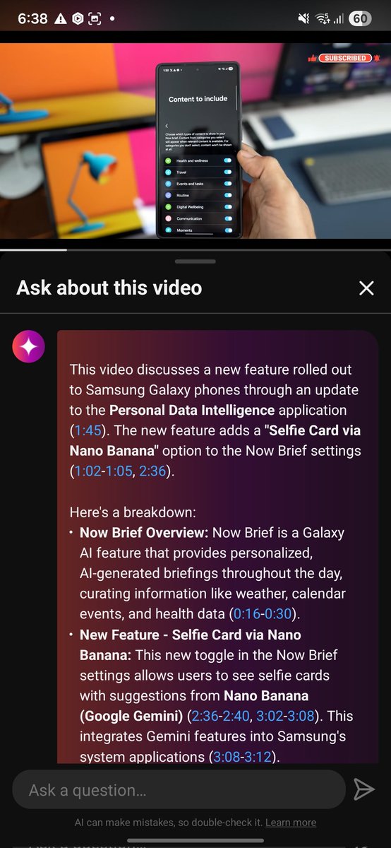 This cool AI feature on YouTube is gonna be very useful. While watching the video we can ask questions about the video to AI to instantly get the answers. And of course we can get the video summary in a jiffy.