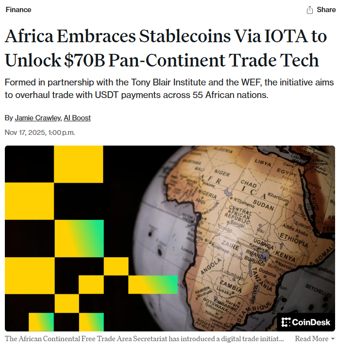 id_iota's tweet image. &amp;gt; Kenya alone now posts around 100,000 transactions per day to IOTA’s distributed ledger.

Link in the comments 👇