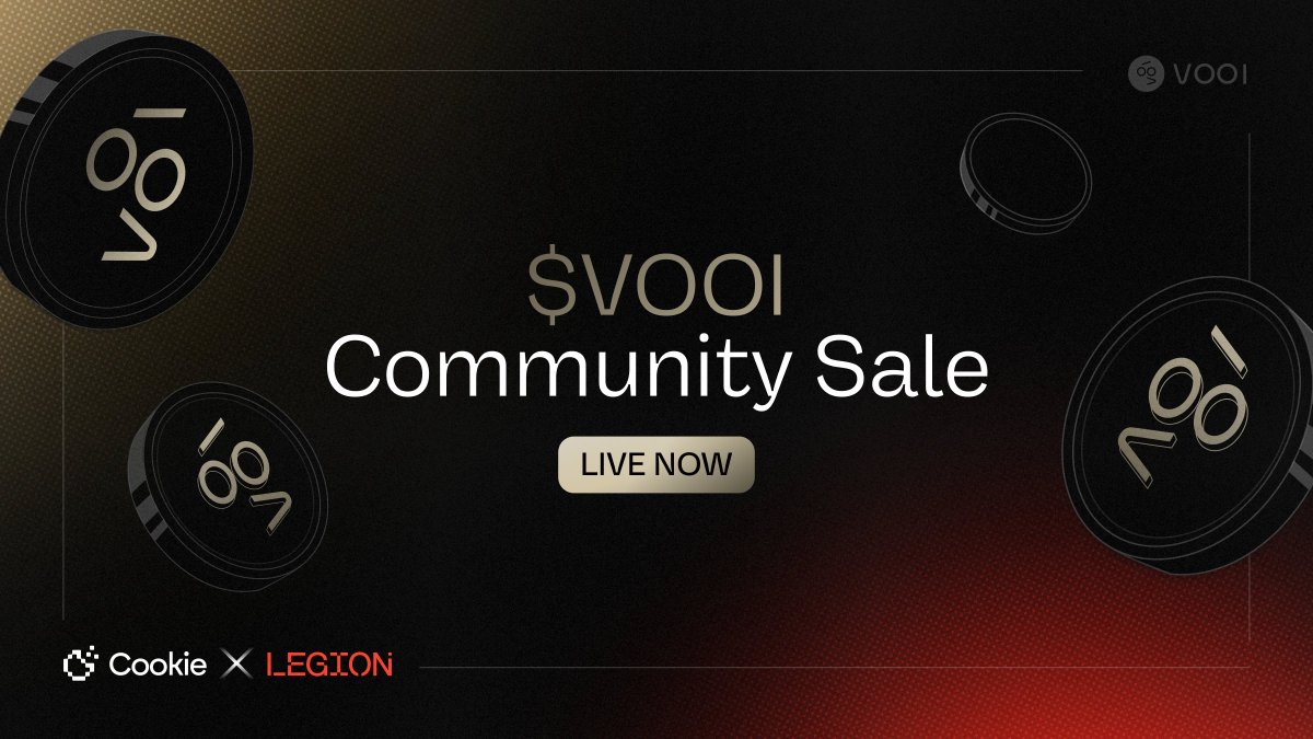 vooi_io's tweet image. The $VOOI Community Sale — LIVE

Curated by @cookiedotfun and powered by @legiondotcc infrastructure, the Sale has started!

ACM season in its prime — apply for a chance to own a fraction of the NextGen Trading SuperApp.

Important Data:
✅ Total Hard Cap Raise Amount:…