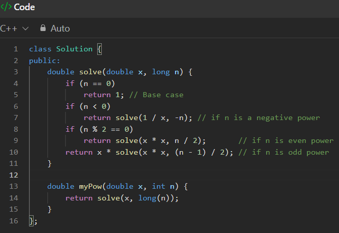 codewithpiyus's tweet image. 60DaysOfCode - Day 16

Recursion Problems:
💠 Recursive Implementation of atoi() ✅
💠 Pow(x, n) [Recursive] ✅
💠 Count Good Numbers ✅
@striver_79
@takeUforward_
#Programming #DSAinCPP #TUF #TUFWinterArc #60DaysOfCode #TechCommunity