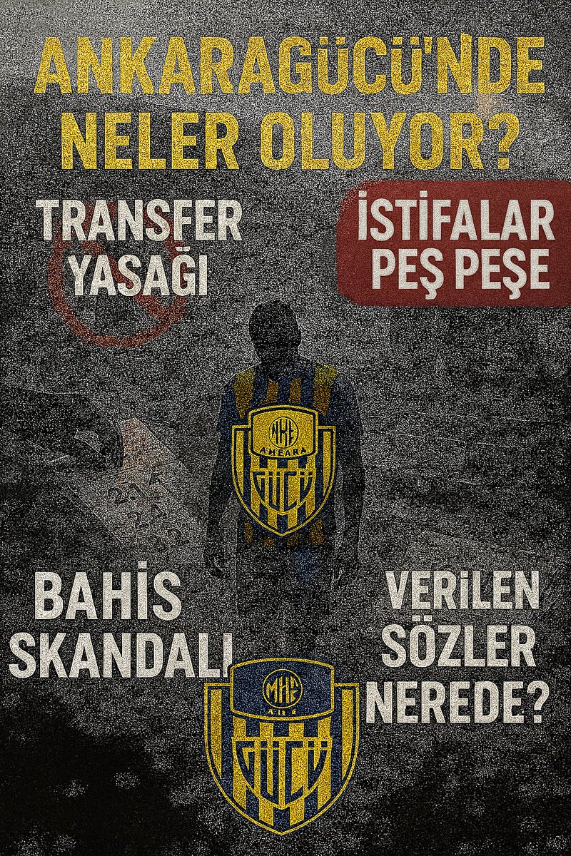 Ankaragücü neden bu halde? Transfer yasağı kalkmıyor, bahis skandalı patlıyor, istifalar peş peşe... MKE, belediyeler, iş insanları nerede? Sahipsiz bıraktınız Başkentin efsanesini! Kim hesap verecek? #Ankaragücü #YenidenDiriliş #SahipsizAnkara

#AnkaragücündeNelerOluyor