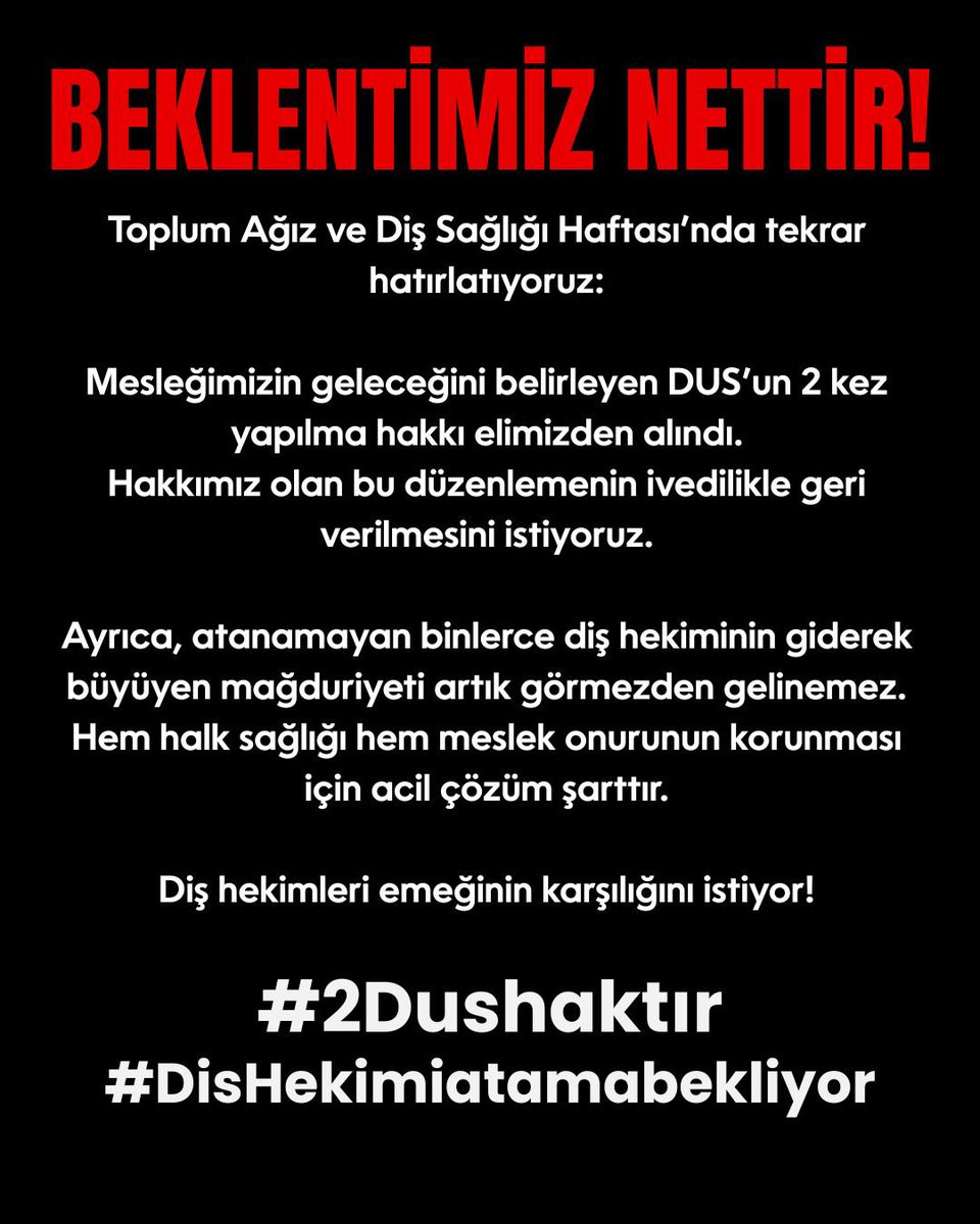 Bismillah:))
#2Dushaktir
#DisHekimiatamabekliyor
