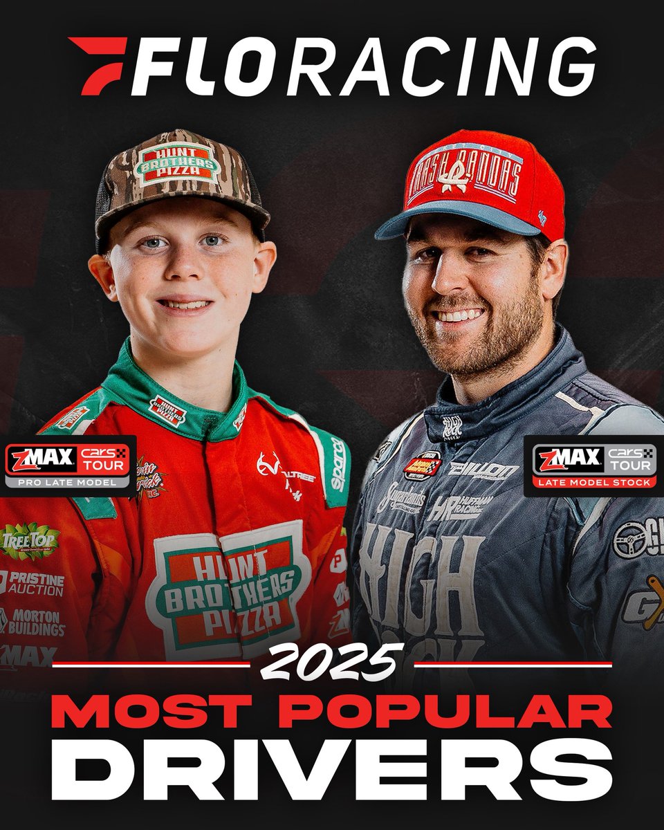 CARSTour's tweet image. Your 2025 Most Popular Drivers voted by you, the fans!🏆☝️

@zmaxraceproduc1 | @SoundGearHear | @FloRacing