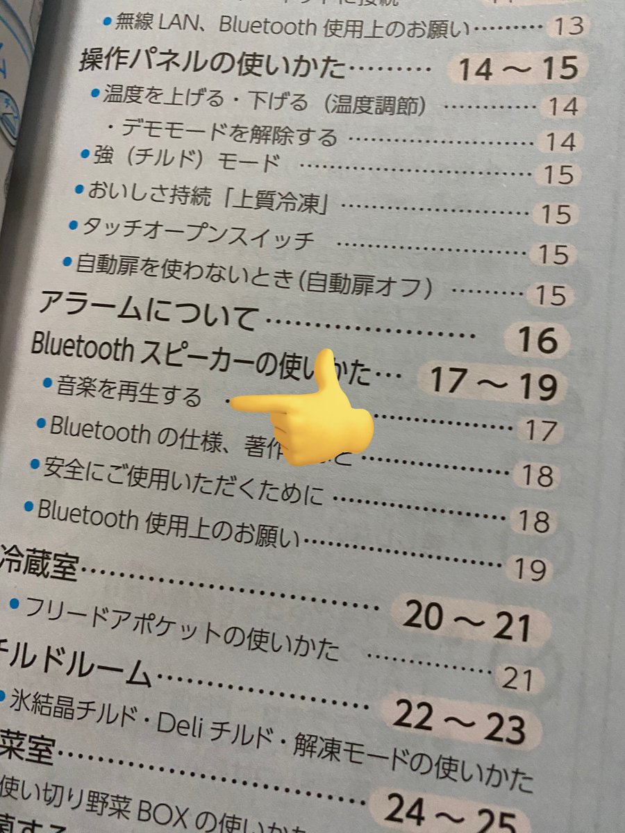 新しい冷蔵庫音楽再生できるぽくてガチアツい、なんでだよ