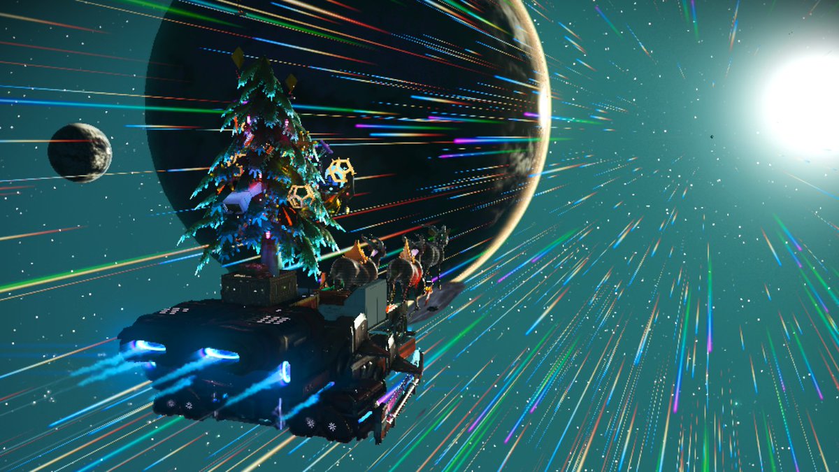 急いでリンリンリン　急いでリンリンリン🎅
鳴らしておくれよ鐘を🔔

#ノーマンズスカイ 
#日本人コミュニティ地球型惑星