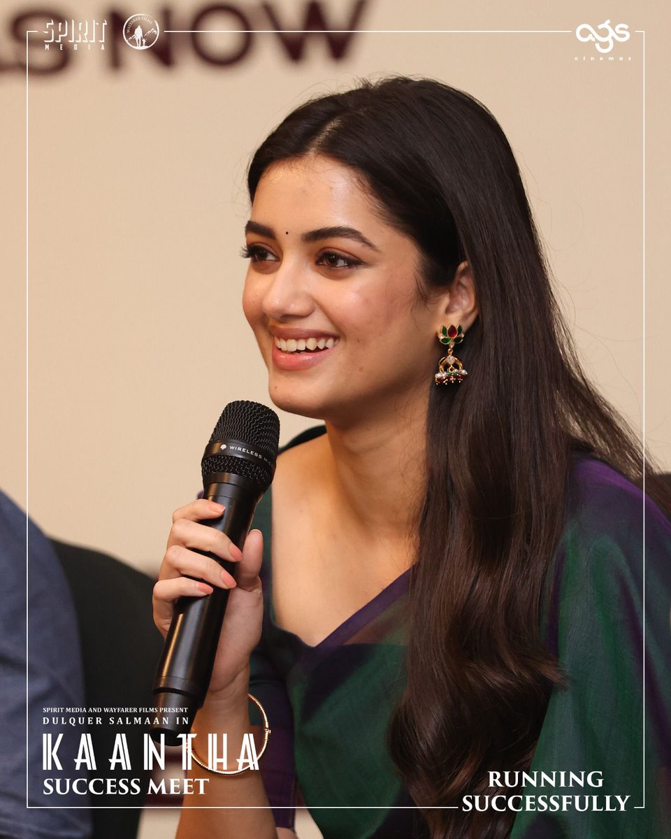 PrakashMahadev's tweet photo. #Bhagyashriborse at Chennai 🥰- #Kaanthaa Thanksgiving meet https://t.co/CKyAP15K0K