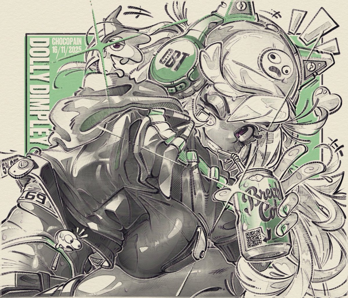 ChocoPain's tweet image. I drew Dolly Dimpley!!!

#SmilingFriends