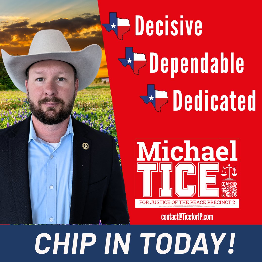 Michael Tice For Justice of the Peace Precinct 2 tweet media