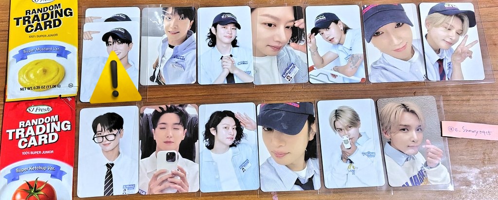 SUPER JUNIOR SJ Market マーケット 交換 譲 : 画像1 求 : 画像2 青線