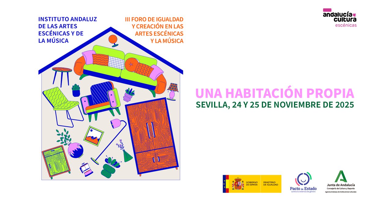 CulturaCuenta's tweet photo. #Últimodía para presentar tu proyecto para el III Foro de Igualdad y Creación en las Artes Escénicas y la Música en #Sevilla que se celebrará el 24 y 25 de noviembre

📢 https://t.co/kYx8iXO2OR

@CulturaAND @IgualdadAND @IgualdadGob @JuntaSevilla https://t.co/1AaF4K0JEd