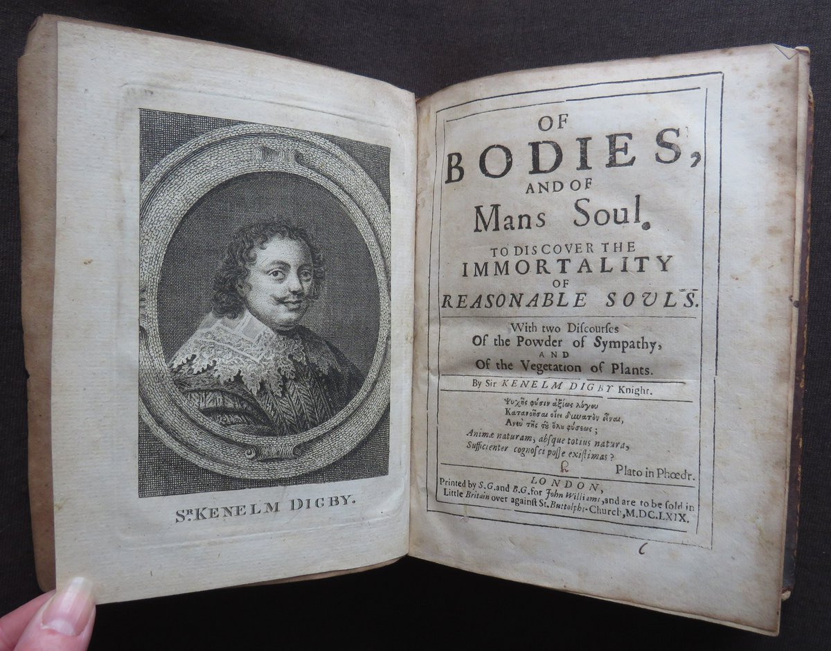 wisdompedlars's tweet photo. KENELM DIGBY 1669 Of BODIES and of MANS SOUL
#books #antiquarian #17thcentury #immorality #philosophy #sympathy #treatise #soul #naturalhistory #bookauction
https://t.co/n3iCGXzFf0 https://t.co/yfnwu02vf7