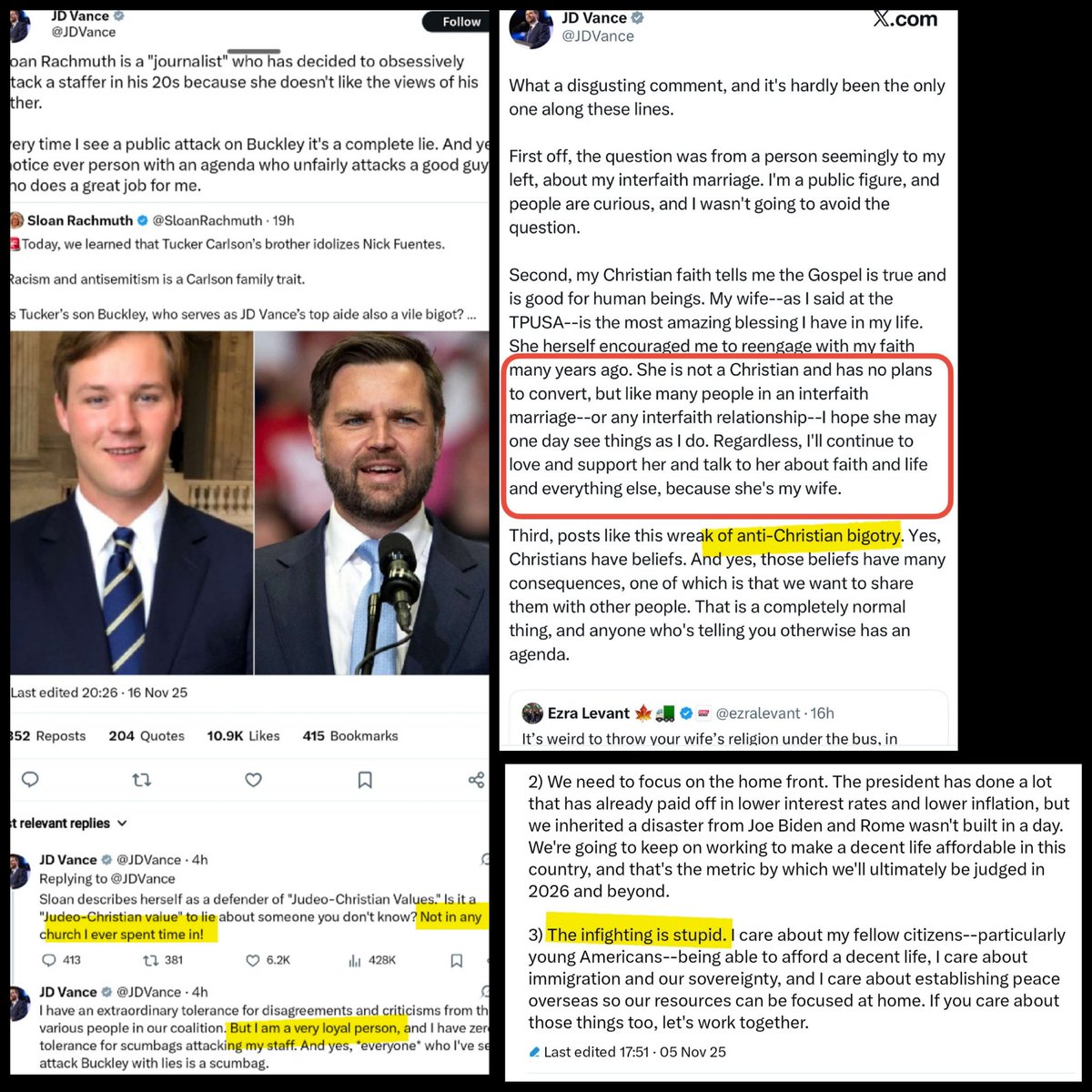 JD Vance has decided that trying to impress the schoolyard bullies by performatively picking on Jews is the way to become popular as the new kid in school. His only responses to the festering swamp of hate surrounding him are to declare “loyalty” to friends, call the battle